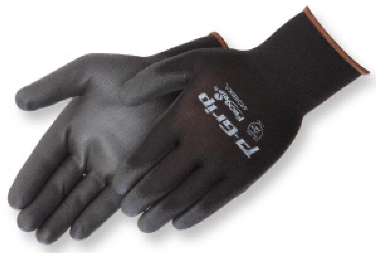 P-GRIP BLACK PU PALM COATED NYLON - General Purpose Gloves
